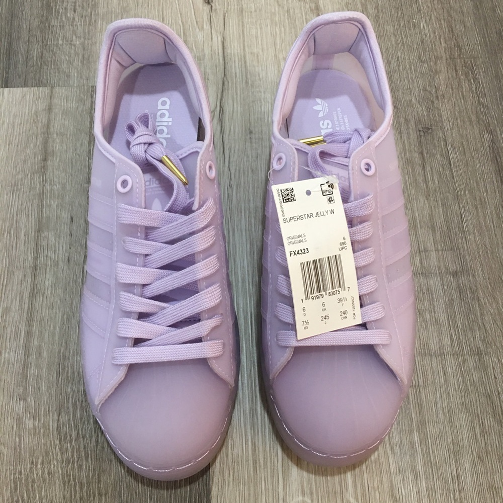 Lavender Adidas Superstar Jelly